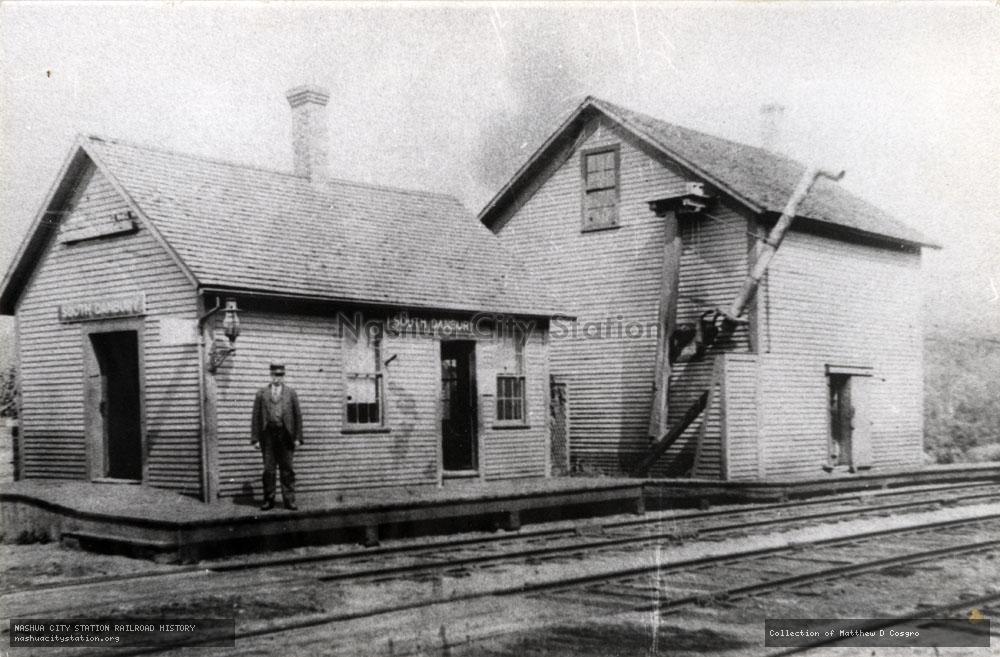 Postcard: South Danbury Railroad Station, Danbury, New Hampshire